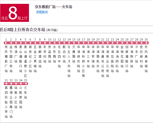 滄州公交任丘8路