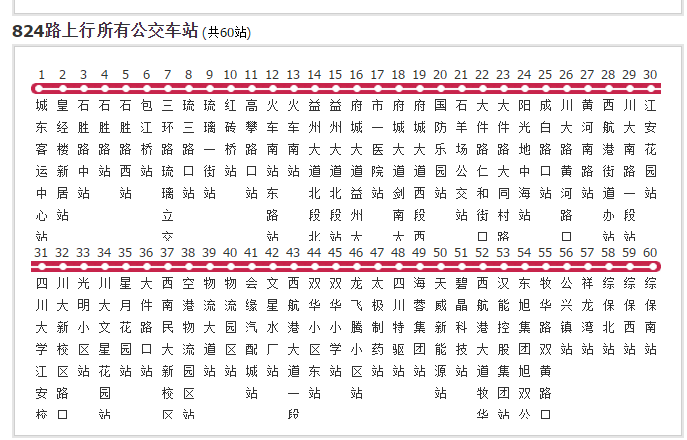 成都公交824路