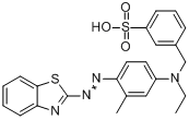 3-[[[4-（2-苯並噻唑偶氮基）-3-甲苯基]乙氨基]甲基]苯磺酸