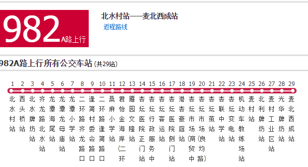 佛山公交982A路