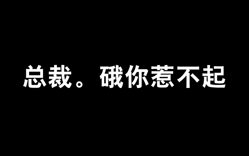 總裁。硪你惹不起