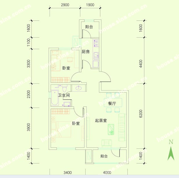 上城雅園戶型圖