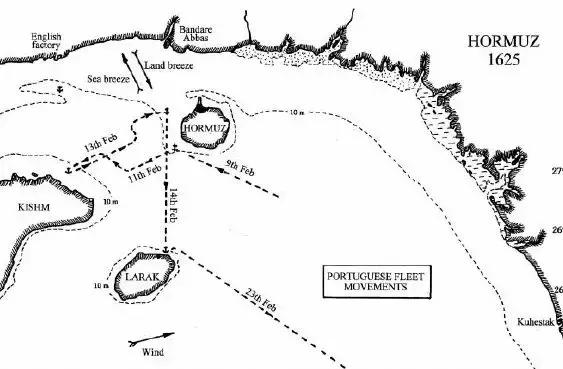 葡萄牙人與英荷聯軍 幾乎同時進入波斯灣海區
