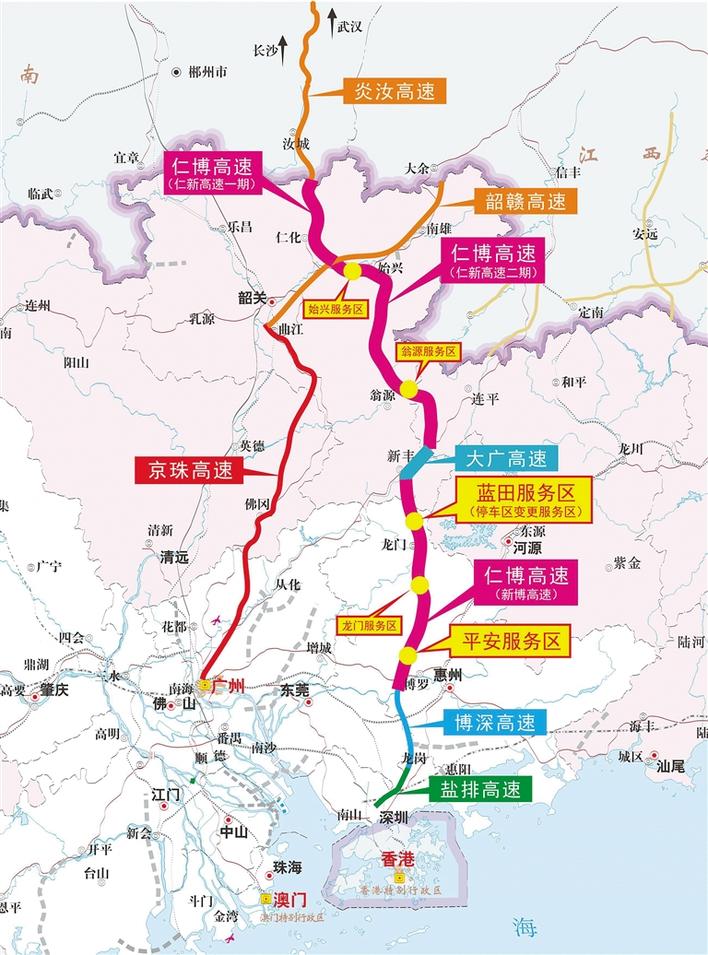 仁化—新豐高速公路區位