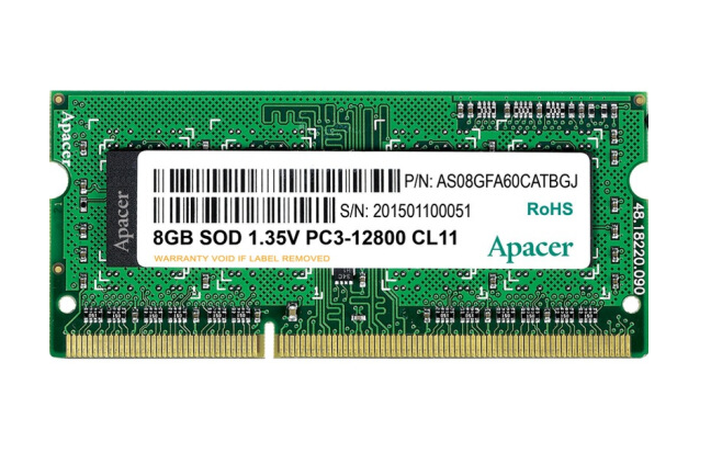 宇瞻低電壓版 DDR3 1600 8G