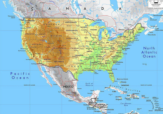 美國地圖
