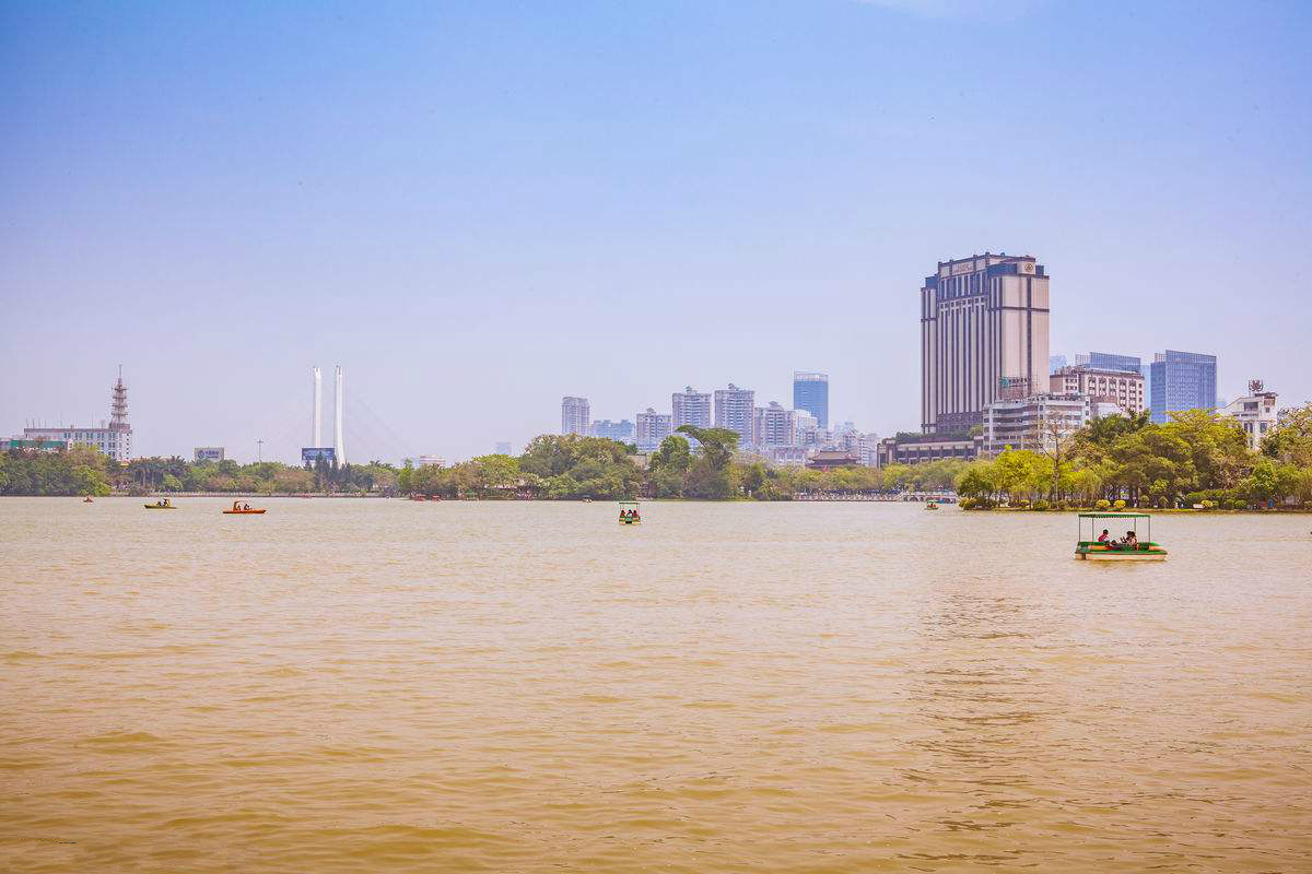 惠州西湖風景區內遠眺合生大橋