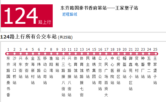 丹東公交124路