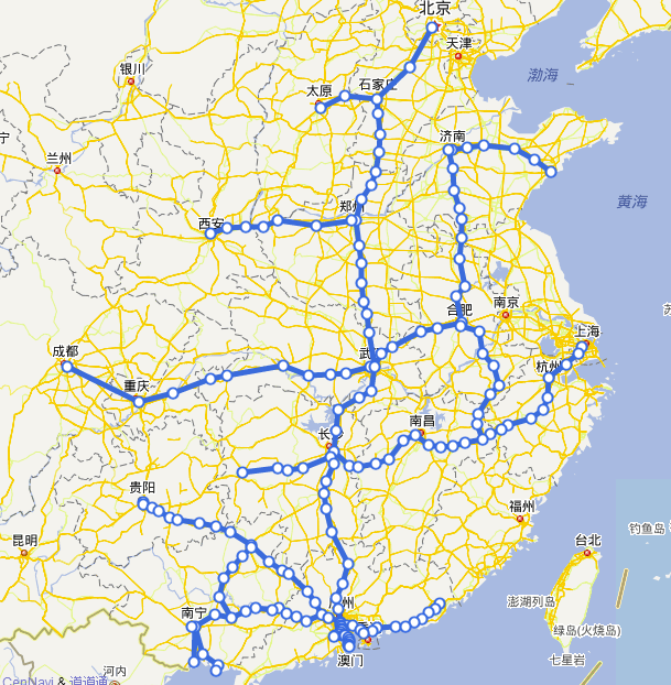 線路標繪地圖：快速繪製公交路線、旅遊路線