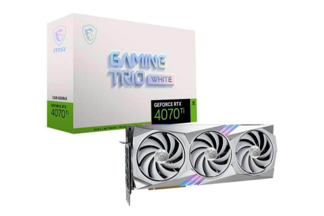 微星GeForce RTX 4070 Ti GAMING TRIO WHITE 12G