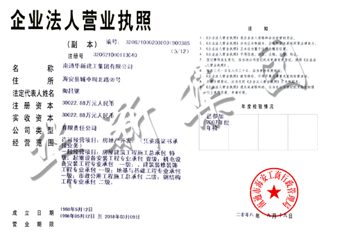 企業法人營業執照