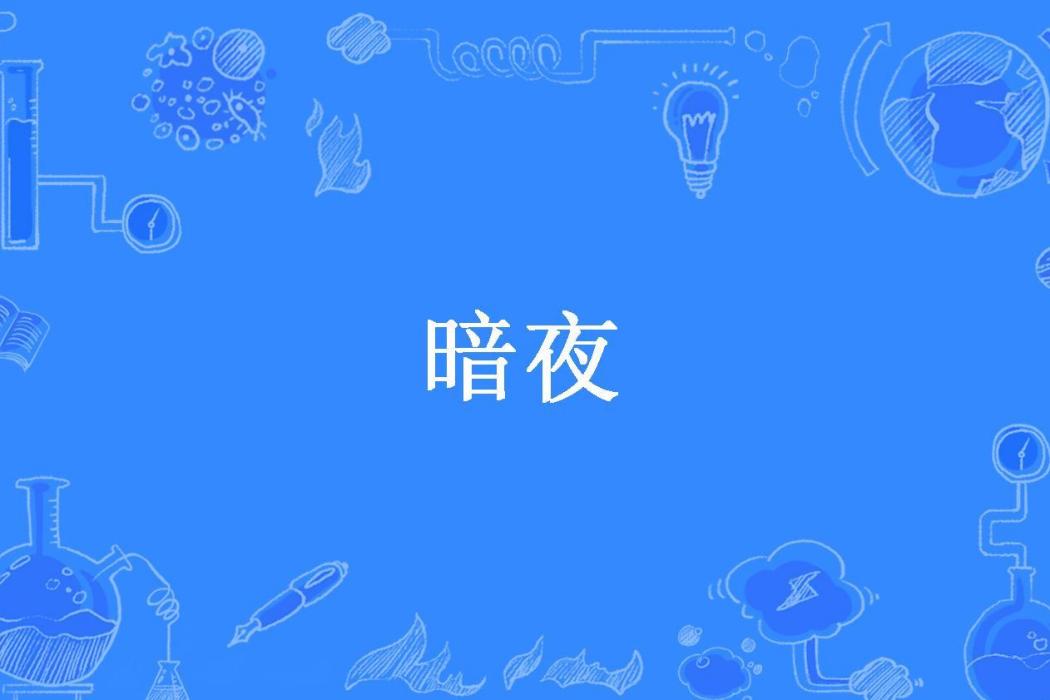 暗夜(鳳天瀾所著小說)