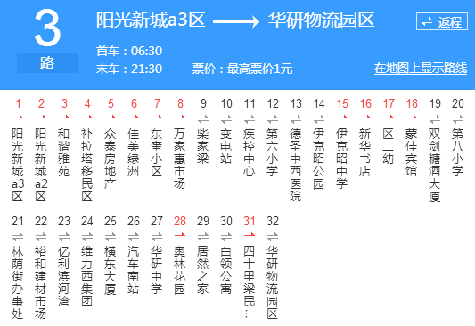 鄂爾多斯公交3路