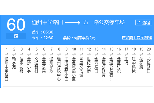 南通公交60路