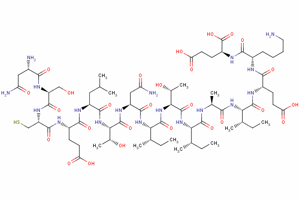 FSH-beta-(1-15)分子結構式