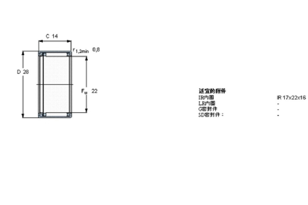 SKF HK2214RS軸承