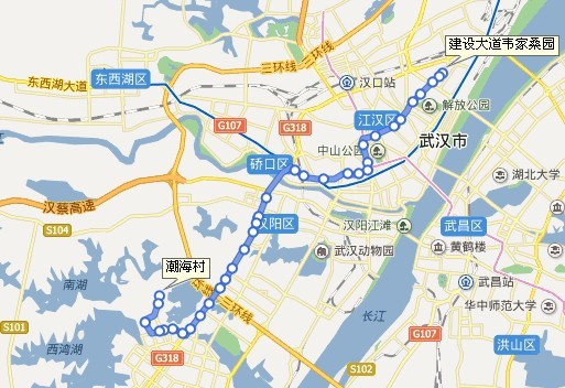 208公交路線