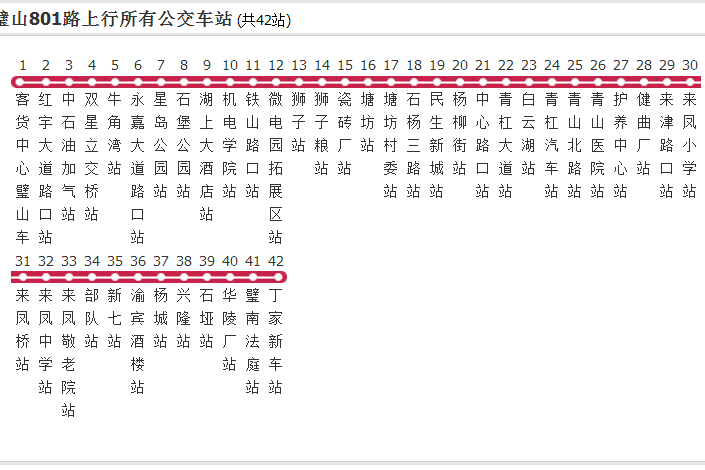 璧山公交801路