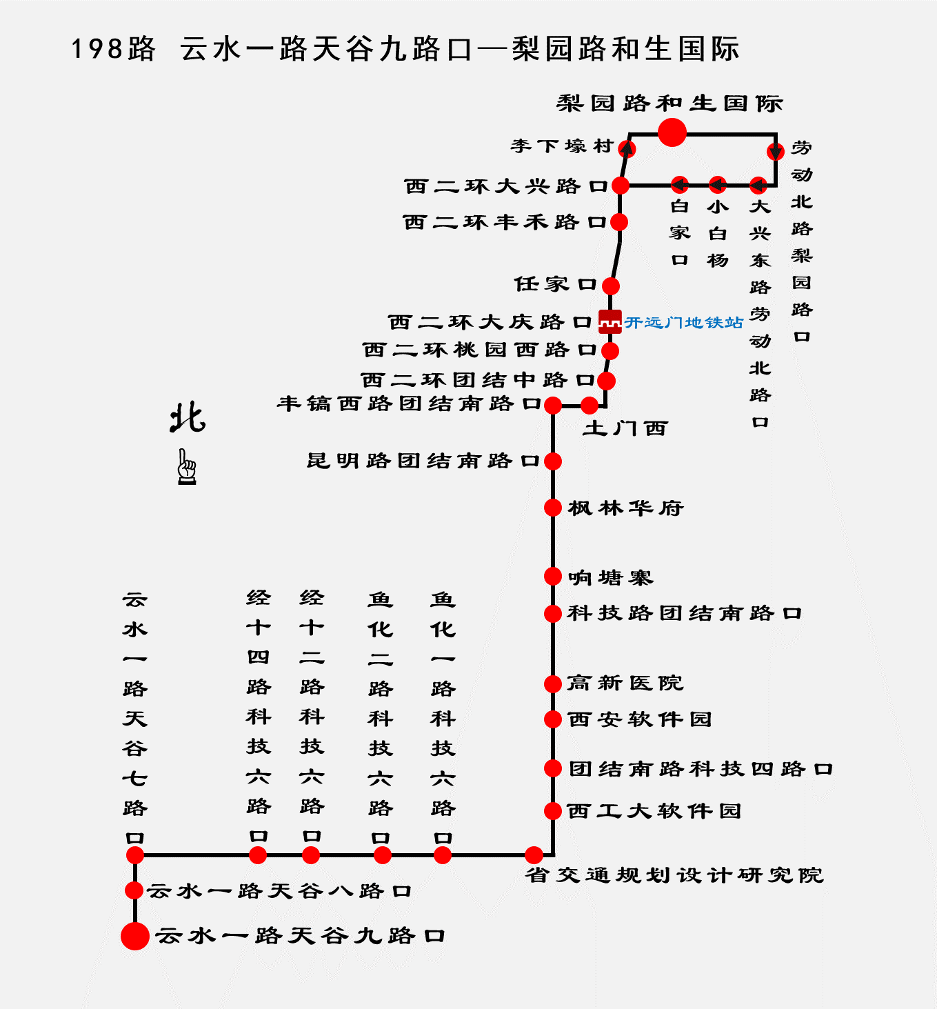 西安公交198路