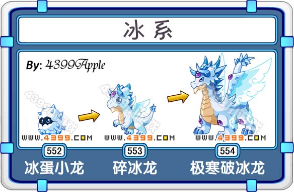 泰米時空米諾極寒破冰龍進化圖鑑