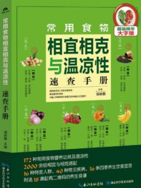 常用食物相宜相剋與溫涼性速查手冊(胡維勤編著的圖書)