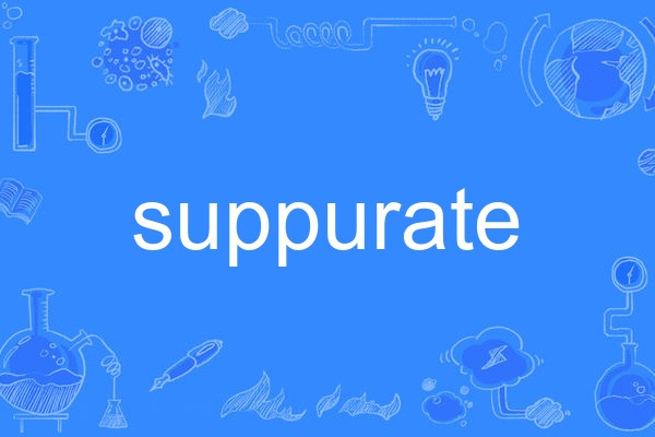 suppurate