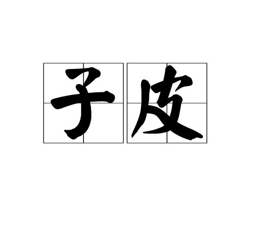 子皮(鴟夷子皮（范蠡）的省稱)