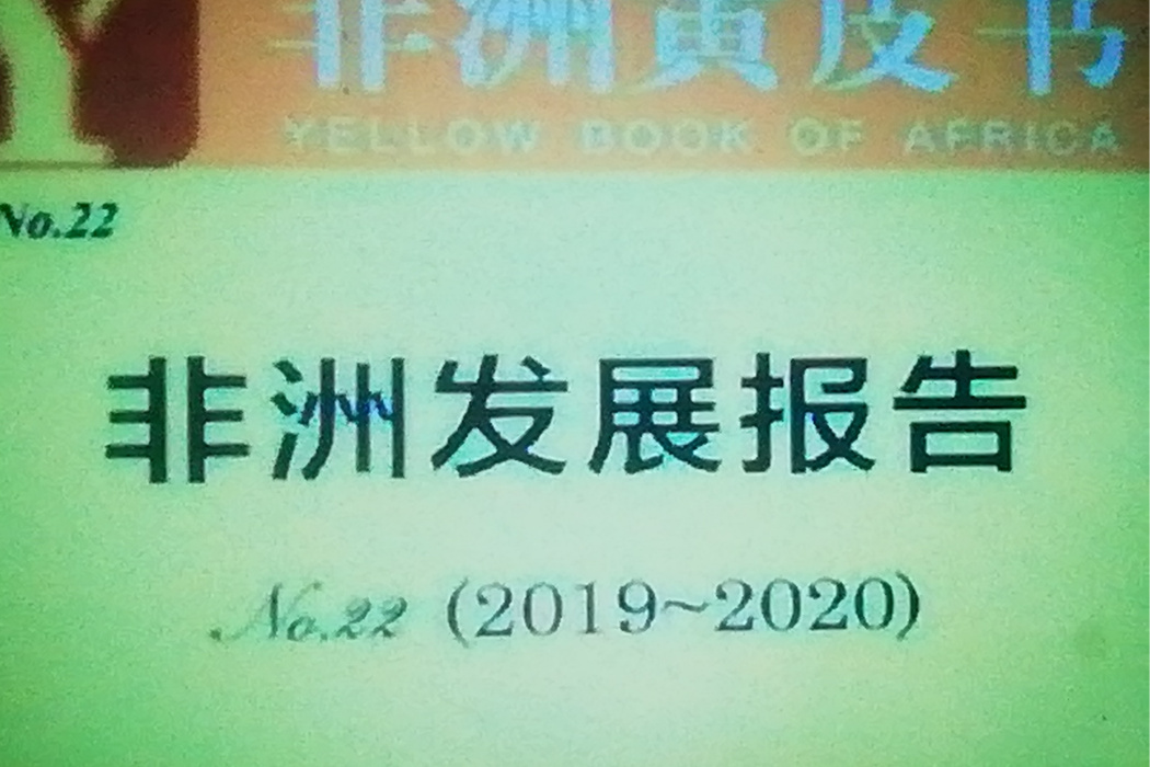 非洲黃皮書：非洲發展報告(2019—2020)