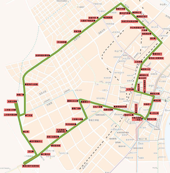 12路運營路線圖（2006-2016）