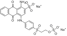 1-氨基-9,10-二氫-9,10-D二氧-4-[[4-[[2-（硫氧）乙基]磺醯基]苯基]氨基]-2-蒽磺酸二鈉