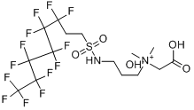 N-[羧甲基-N,N-二甲基-3-[（3,3,4,4,5,5,6,6,7,7,8,8,8-十三氟代辛基）磺醯胺基]丙基]銨內鹽