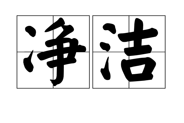 淨潔(漢字詞語)