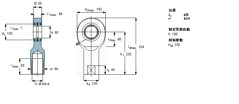 SKF SIA80ES-2RS軸承