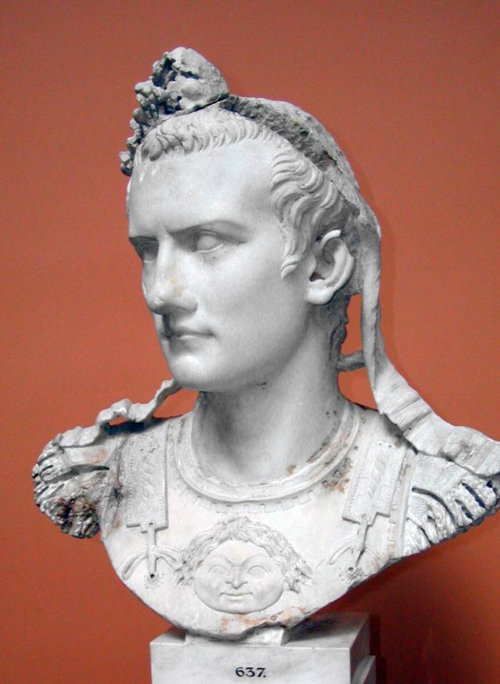 羅馬皇帝卡利古拉，他被禁衛軍大隊長卡西烏斯·卡瑞亞等人刺殺
