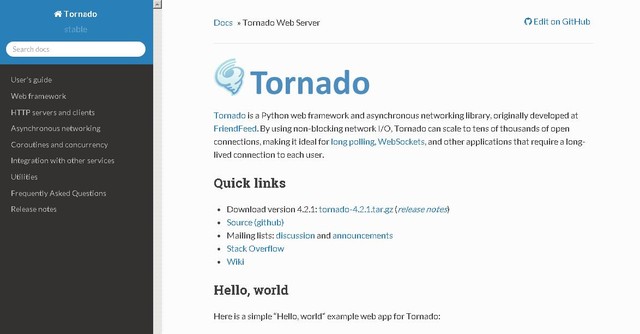 Tornado(python的web框架)