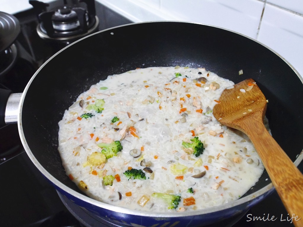 鮭魚奶油燉飯