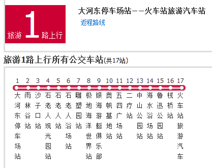 青島公交旅遊1路