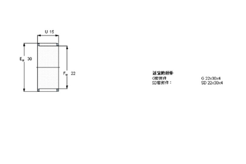 SKF K22x30x15TN軸承