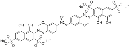 3,3\x27-[氧化偶氮二[（2-甲氧基-4,1-亞苯基）偶氮]]二[4,5-二羥基]-2,7-萘二磺酸鋰鈉鹽