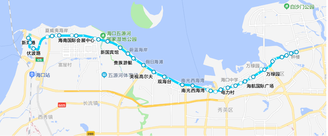 海口公交旅遊3路