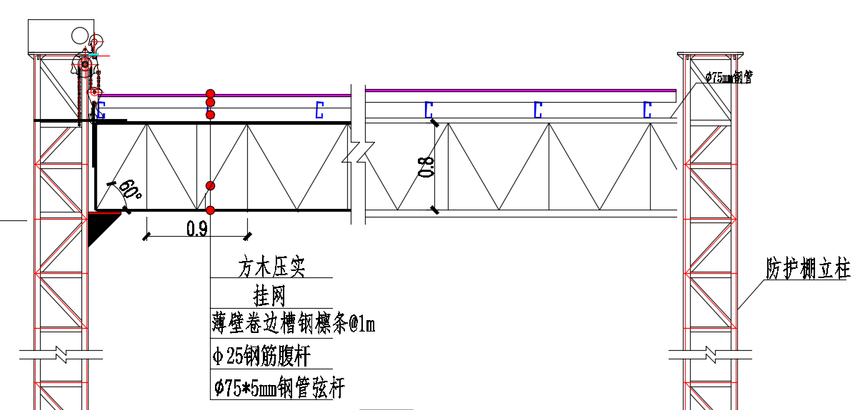 超高壓線下有限淨空內地連牆施工工法