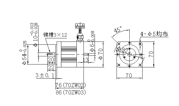 永磁直流力矩電機結構圖