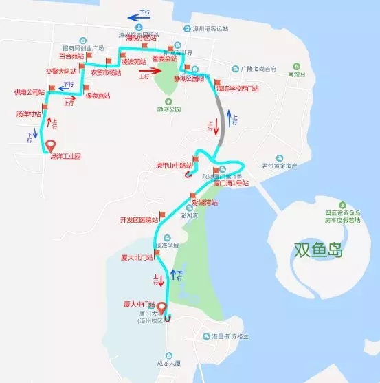 漳州公交開發區5路路線圖