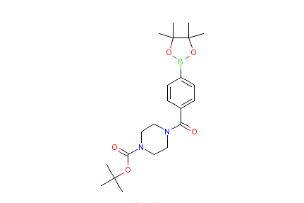 4-（4-BOC-哌嗪-1-羰基）苯硼酸頻哪酯，97%