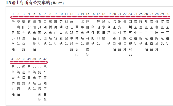 德陽公交13路