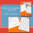 Hermit Sudoku - 10 X 10 - 250 Puzzles - Level Gold: All You Need Is for Relaxation