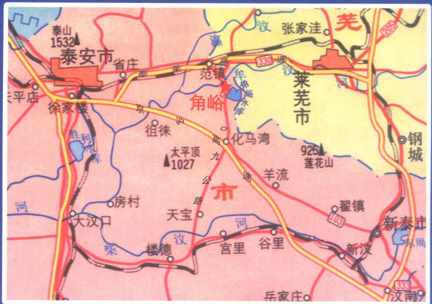 角峪鎮地圖