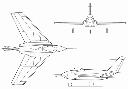 X-4三視圖