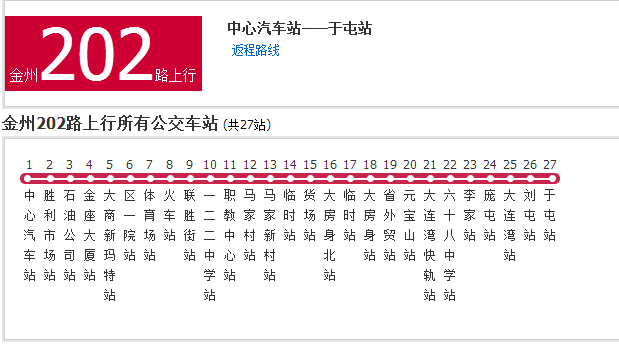 大連公交金州202路