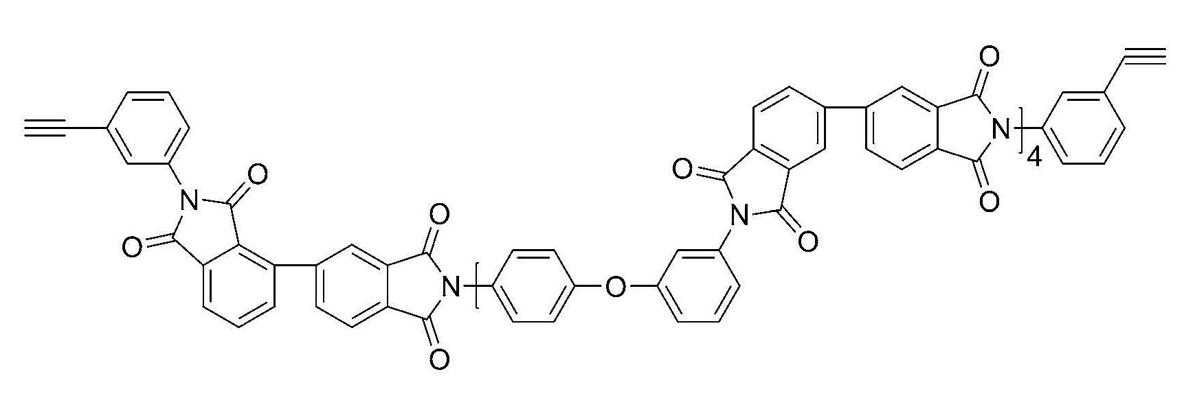 一種乙炔基聚醯亞胺改性氰酸酯膠粘劑及其製備方法